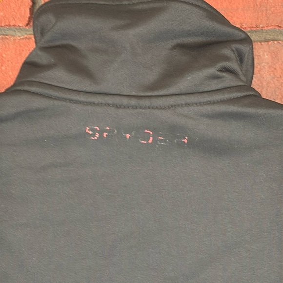 Spyder Women's Small Zip-Up Long Sleeve Activewear Top – Athletic, Cozy, Black - Picture 3 of 7
